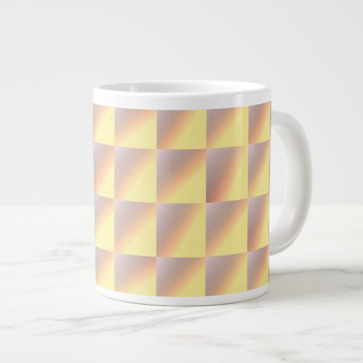 Grande Tasse Tone-on-tone squares. (Devant droit)