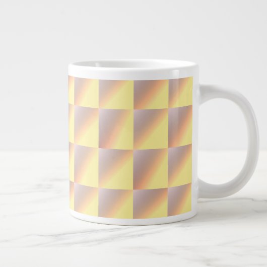 Grande Tasse Tone-on-tone squares. (Droite)