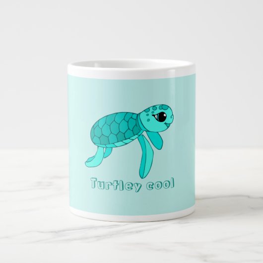 Grande Tasse Tortue cool de Turtley (Devant)