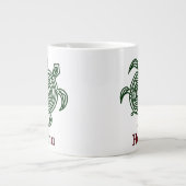 Grande Tasse Tortue verte de Petroglyph (Devant)