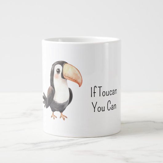 Grande Tasse Toucan noir (Devant)
