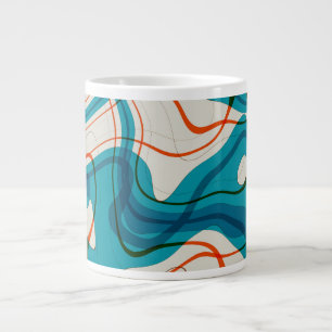 Grande Tasse Tourquoise et perruques rouges