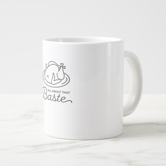 Grande Tasse Tout À Propos De Ce Baste Pour Thanksgiving (Devant droit)