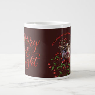 Grande Tasse Tout ce que je veux pour Noël, c'est du café
