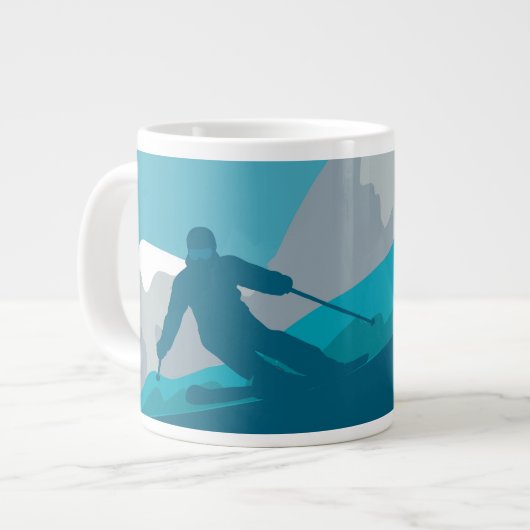 Grande Tasse Tout le ski de montagne (Devant gauche)