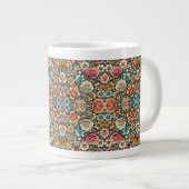Grande Tasse Tout sur le design floral (Devant droit)