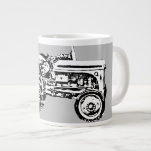 Grande Tasse tracteur vintage Gray massey fergison