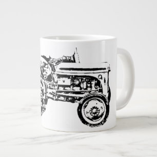 Grande Tasse tracteur vintage Gray massey fergison