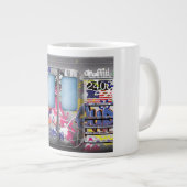 Grande Tasse Train de métro graffité (Devant droit)