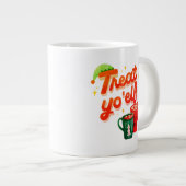 Grande Tasse Traitez votre elfe (Devant droit)