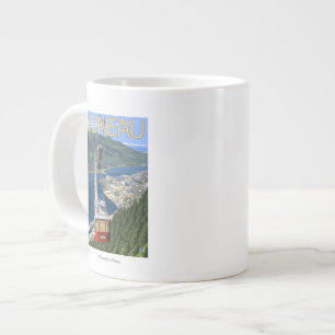 Grande Tasse Tramway au-dessus de Juneau, Alaska Vintage voyage