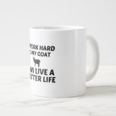 GRANDE TASSE TRAVAIL DE CHÈVRE MEILLEURE VIE (Devant droit)