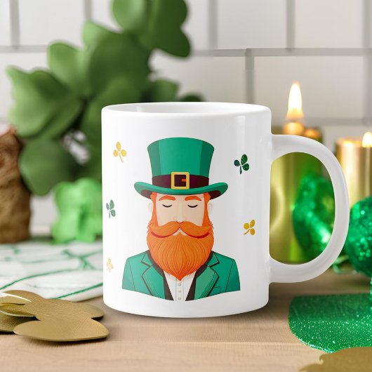 Grande Tasse Trèfle de lutin Saint-Patrick