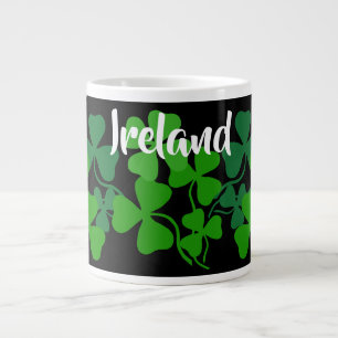 Grande Tasse Trèfle irlandais, noir, trèfle, café irlandais 4