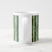 Grande Tasse Trèfle Vert Or Rayures de la Saint-Patrick (Dos)