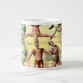 Grande Tasse Treize hommes faisant des acrobaties (Devant)