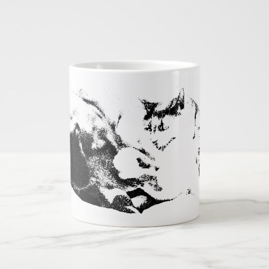 Grande Tasse Trêve d'automne au coeur (Devant)