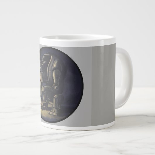 Grande Tasse Triste bouge de sténographe en fer (Devant droit)