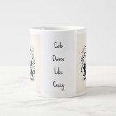 Grande Tasse Trois Chats Dansants. (Devant)