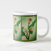 Grande Tasse Trois Lys Calla Étonnant Botanique Acrylique (Droite)