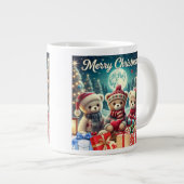 Grande Tasse Trois mignons Nounours Joyeux Noël (Devant droit)