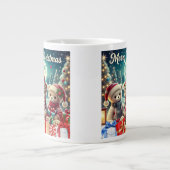 Grande Tasse Trois mignons Nounours Joyeux Noël (Devant)