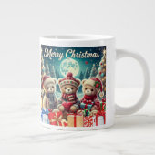 Grande Tasse Trois mignons Nounours Joyeux Noël (Droite)