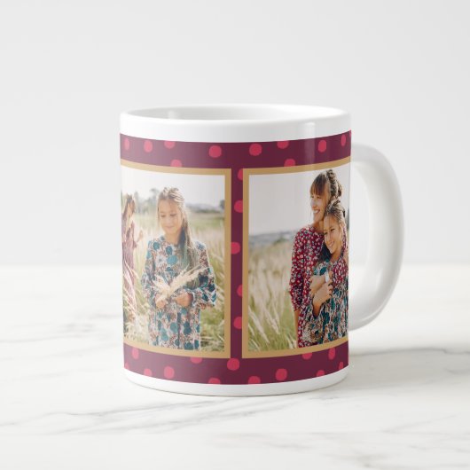 Grande Tasse Trois photos de points modernes (Devant droit)