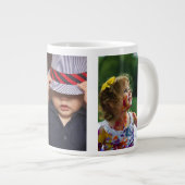 Grande Tasse Trois photos personnalisées (Devant droit)