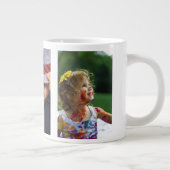 Grande Tasse Trois photos personnalisées (Droite)