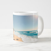 Grande Tasse Tropical Golden Shell Beach Chic (Devant droit)