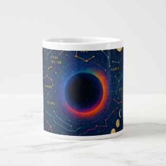 Grande Tasse Trou Noir Cosmique & Constellations Art - Céleste