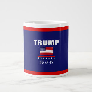 GRANDE TASSE TRUMP MEILLEUR PRÉSIDENT JAMAIS 45 & 47 JUMBO CAFÉ