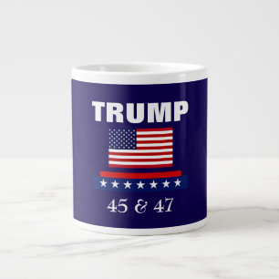 GRANDE TASSE TRUMP MEILLEUR PRÉSIDENT JAMAIS 45 & 47 JUMBO CAFÉ
