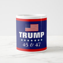 TRUMP MEILLEUR PRÉSIDENT JAMAIS 45 & 47 JUMBO CAFÉ