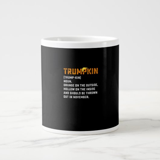 Grande Tasse Trumpkin Funny Anti Citrouille (Devant)