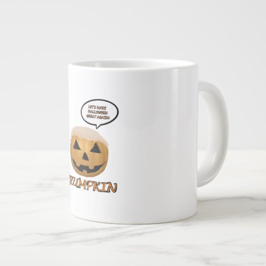 Grande Tasse Trumpkin Halloween ajusté (Devant droit)
