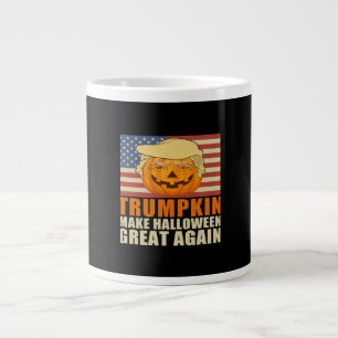 Grande Tasse Trumpkin Halloween Funny Classic & Basic Design
