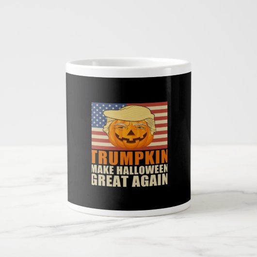 Grande Tasse Trumpkin Halloween Funny Classic & Basic Design (Devant)