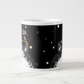 Grande Tasse Tuxedo Cat surpris par la libellule (Devant)