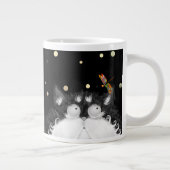 Grande Tasse Tuxedo Cat surpris par la libellule (Droite)