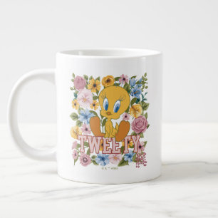 Grande Tasse TWEETY™ Broderie Florale Graphique