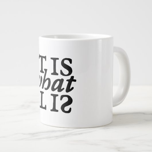 Grande Tasse Typographie (Devant droit)