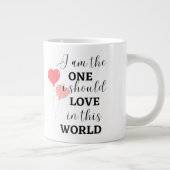 Grande Tasse typographie je suis celui que je devrais aimer tas (Droite)