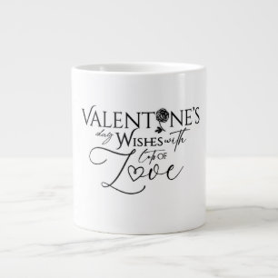 Grande Tasse Typographie minimale pour la Saint-Valentin