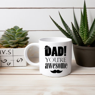 Grande Tasse Typographie minimaliste pour la fête des pères !