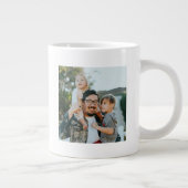 Grande Tasse Typographie simple Meilleure photo Papa Jamais (Droite)