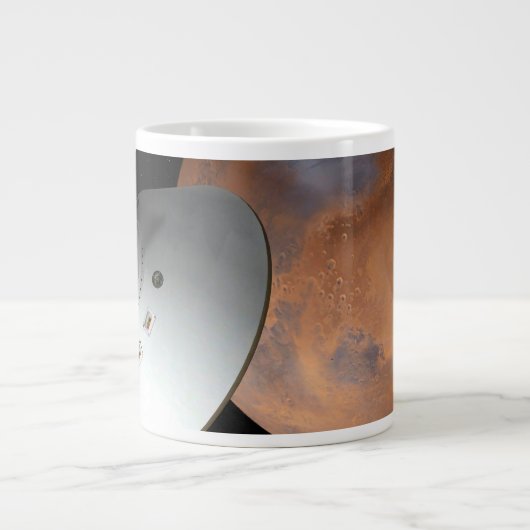 Grande Tasse Un Appareil Spatial Encaissé D'Aérocoque En Approc (Devant)