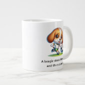 Grande Tasse Un beagle vole le spectacle (Devant droit)