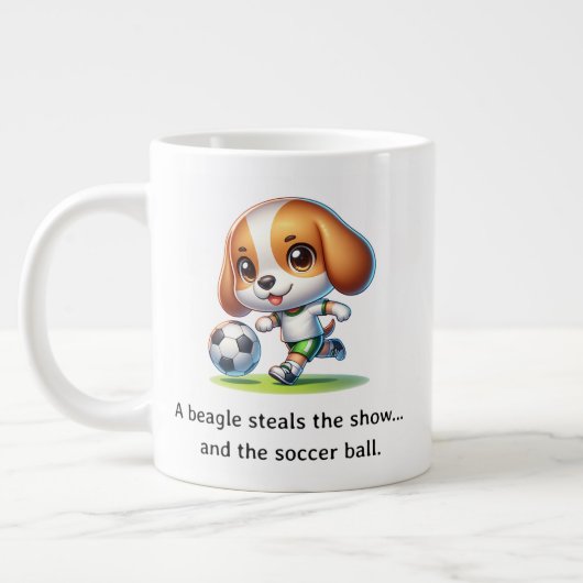 Grande Tasse Un beagle vole le spectacle (Gauche)